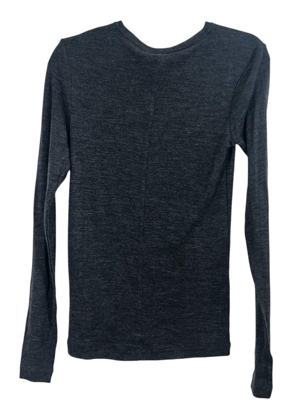 COS Wool LS Fine Knit Scoop Neck Sweater Top Gray Medium New - Picture 4 of 5